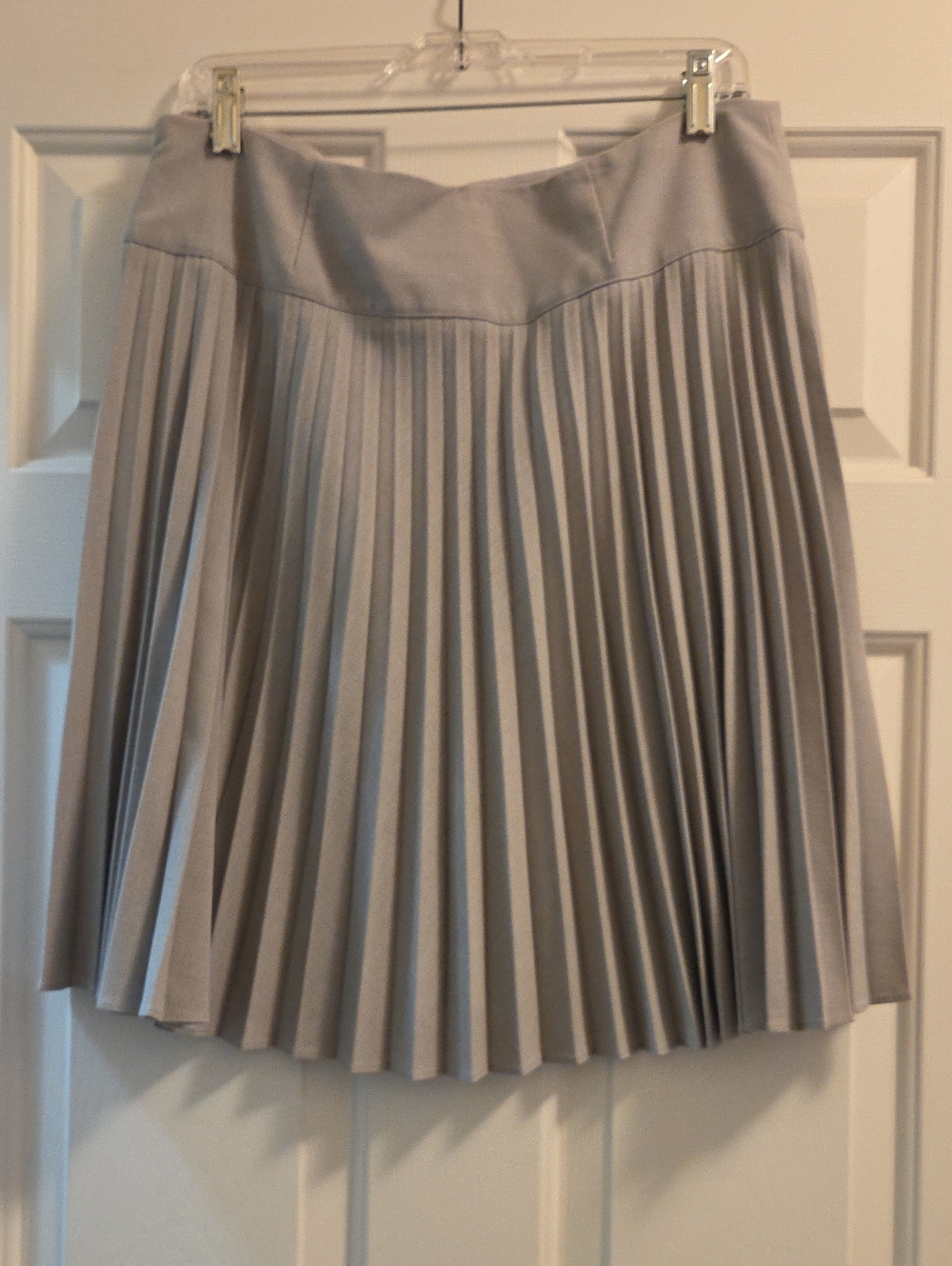 Gray Pleated Skirt